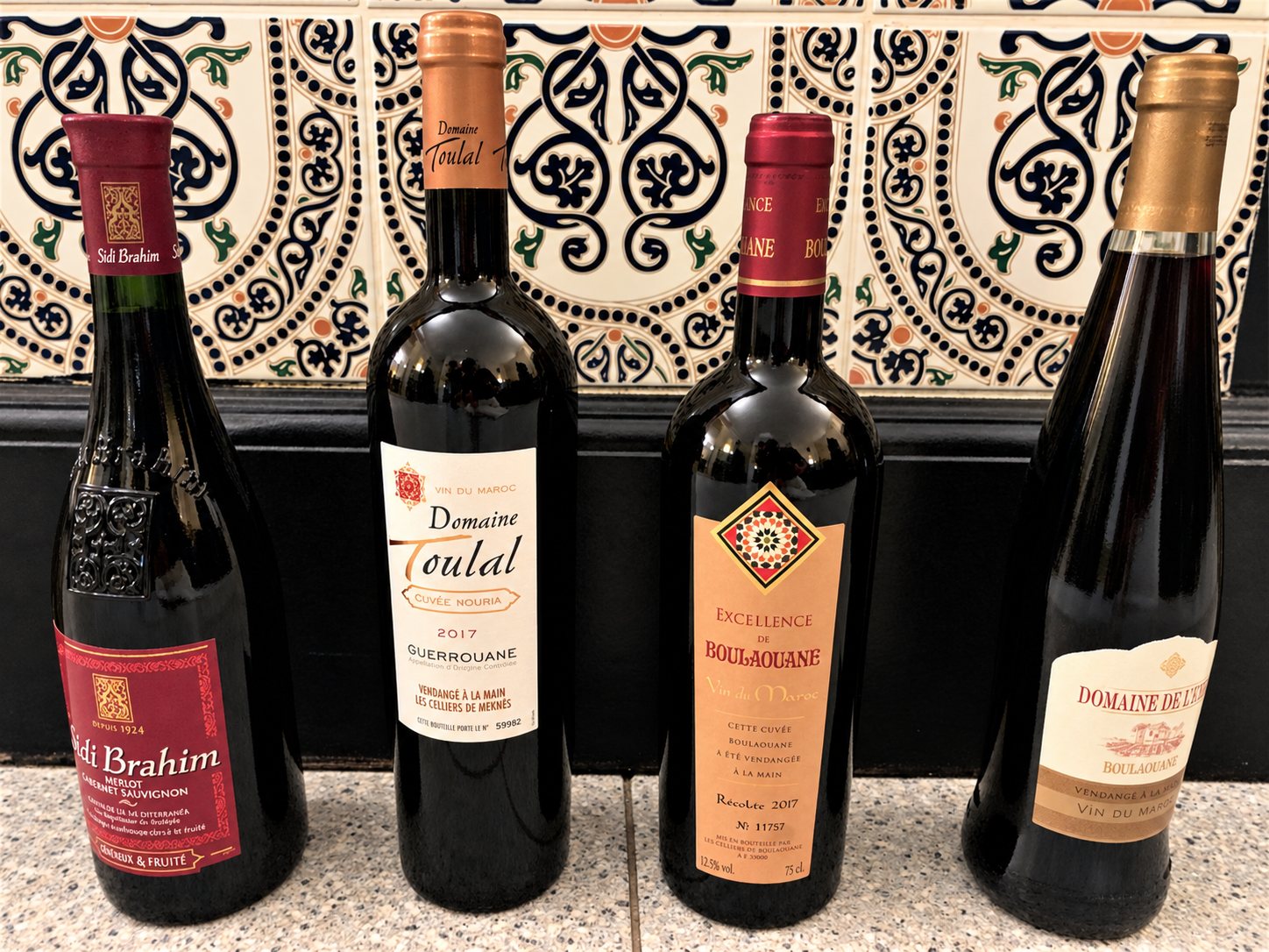 Bouteilles de vins du Maroc